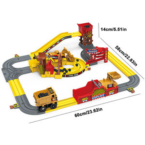 מסלול הנדסה חשמלי לשחק סט בניית גזע צעצועים לילדים חם מכירת מיני מעקה משאית - Product Image 2