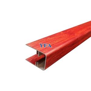 Personalizar de recubrimiento <span class=keywords><strong>en</strong></span> polvo de aleación de aluminio de la pista de persianas <span class=keywords><strong>cortinas</strong></span>, con grano de madera - Product Image 1