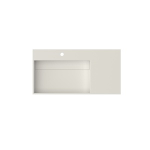 Station de lavage des mains pour évier domestique, avec évier mural durable, lavabo rectangulaire blanc mat, pour salle de bain à usage domestique - Product Image 2