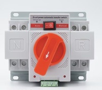 Vente directe d'usine, commutateur de transfert automatique à double alimentation ATS pour usage domestique, niveau CB, 220V, 2P 4P 63A