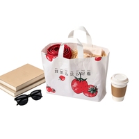 Sacs de courses en plastique personnalisés avec logo imprimé mat pour supermarché, stock disponible, directement de l'usine