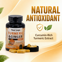 Capsules de Curcuma Antioxydant Naturel pour le Soutien Articulaire, le Métabolisme du Foie et de la Vésicule Biliaire, la Santé Intestinale et la Digestion – Complément Alimentaire