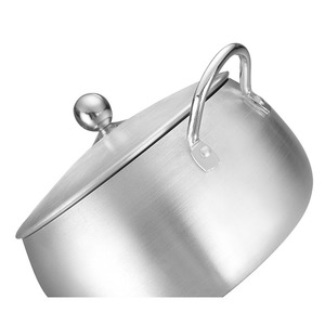Stainless Steel Soup Pot Set 5 Pieces 1.1L 2.1L 3.1L 5L With Lid Lightweight Cookware For Kitchen Use - Product Image 3