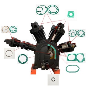 Pièces de compresseur d'air de type piston - Ensemble complet de joints d'étanchéité - Haute qualité - Convient pour Hengda Shang Air - Product Image 3