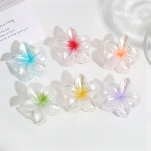 Mini fermaglio per capelli fiori fermaglio per capelli mollette in plastica colorata pinze per donne ragazze regali di festa accessori per capelli 4 cm - Product Image 4