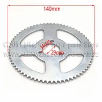 Chaîne 25H 144 maillons avec pignon arrière 68 dents et avant 7 dents 49CC arbre de pignon moteur pour Mini Moto Pocket Bike ATV Quad