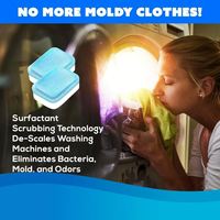 Tablettes de lavage de vaisselle écologiques hautement efficaces, ensemble de nettoyants pour tambour de machine à laver, tablettes de nettoyage des canalisations