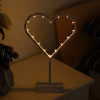 Lampe de table en cuivre LED créative haut de gamme en forme de cœur et d'étoiles pour Noël, idéale pour la décoration de la maison, de la chambre et comme accessoire photo