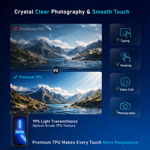 Étui de téléphone portable <span class=keywords><strong>étanche</strong></span> de qualité supérieure en TPU, best-seller, avec cordon pour la piscine - Product Image 4