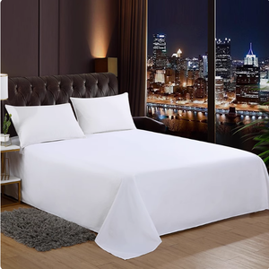 Tissu de peau de pêche <span class=keywords><strong>en</strong></span> velours de pêche bon marché lit d'hôtel tissu de linge de lit blanc pur pour draps - Product Image 6