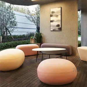 Stoff-Lounge-Sessel Freizeit-Stonnesessel Wohnzimmer moderner Wartenstuhl