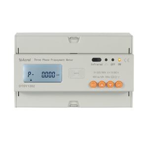 Compteur d'énergie prépayé DTSY1352 3P4W avec protection contre les surcharges et coupure automatique pour appartement et dortoir - Product Image 1