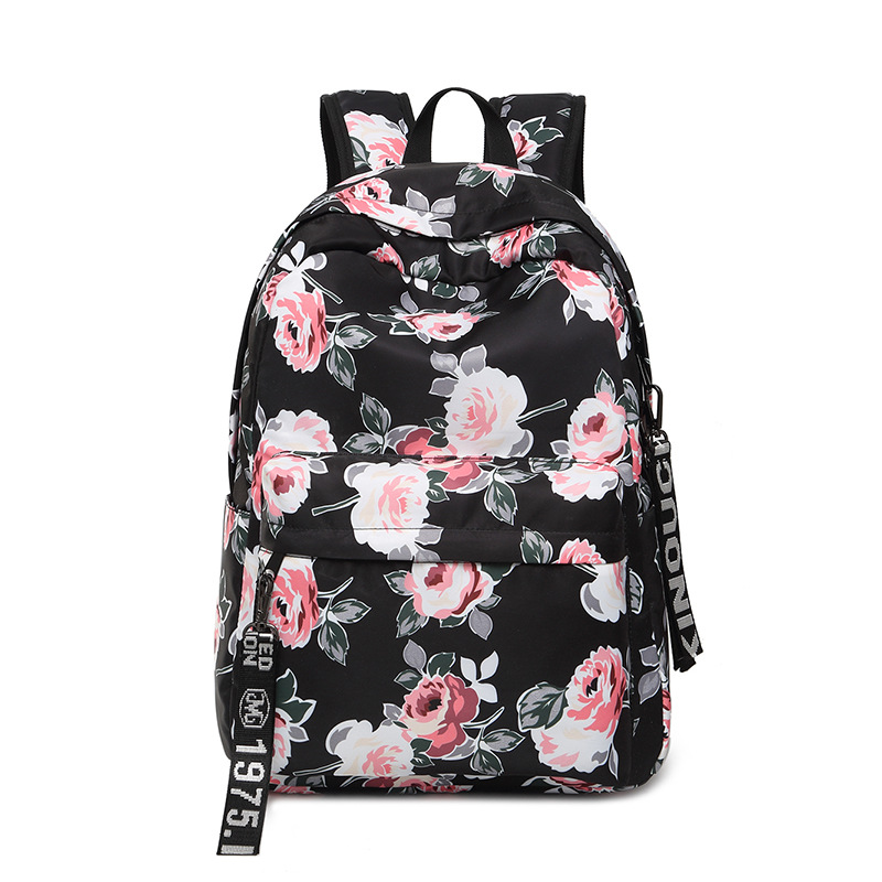 Peony black + ribbon