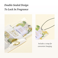 Diffuseur d'huiles essentielles en papier pour armoire suspendue, désodorisant de voiture, parfum d'intérieur à évaporation naturelle, design tendance