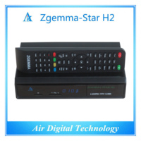 Zgemma-Star H2 Récepteur satellite à canaux libres Full HD 1080P Dual Core Linux OS E2 DVB-S2 + T2/C Twin Tuners