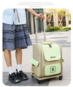 <b>Pet</b> Backpack <b>Carrier</b> Oxford Fabric Large Capacity Zipper Closure Letter R Design For Small Animals - Product Image 5