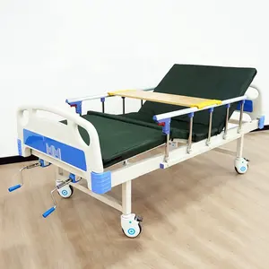 Medical Equipments Cheap Stainless Steel Hospital Bed Accessories Manual 2 Crank Hospital Beds 2 Function