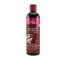 Shampooing sans sulfate au beurre de karité rose et à l'huile de coco LUSTER PINK