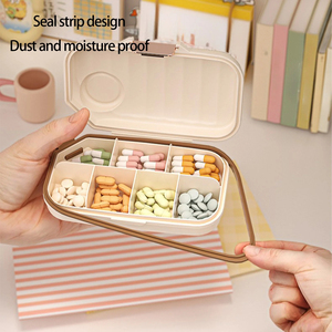 Hàng tuần <span class=keywords><strong>Pill</strong></span> Organizer 3 lần một ngày khoang <span class=keywords><strong>Pill</strong></span> Dispenser Box với du lịch thuốc <span class=keywords><strong>container</strong></span> cho vitamin - Product Image 3