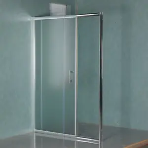 Tempered Glass Shower Doors Sliding Shower Cabin Cubicle Door Bathroom Complete Enclosed Shower Room
