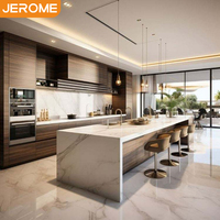 Bespoke Modern Style Design Armário De Madeira Set Móveis Duráveis Galley Cozinha Armários Com Ilha