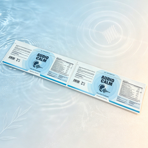 Custom Logo Health Product Information Self Adhesive Label Waterproof Round Corner Nutrition Facts <b>Jar</b> Sticker - Product Image 1