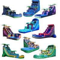 Toboggan gonflable géant en PVC imperméable rose, sur mesure, en vrac, pour enfants et adultes