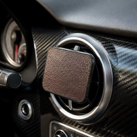 Diffuseur d'air pour voiture REZEEY Premium en bois carré avec parfum longue durée pour les évents de voiture - Évaporation naturelle et élimination des odeurs