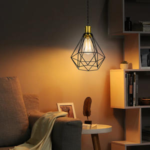 Interrupteur suspendu extra long de style américain Fil de suspension Prise américaine Utilisation de la <span class=keywords><strong>cuisine</strong></span> Abat-jour à cage creuse Lustre - Product Image 2