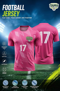 Op maat gemaakte voetbaltenues voor heren van OEM – 100% polyester, korte mouwen, ademend en sneldrogend - Product Image 3