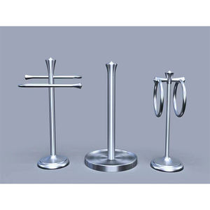 Portasciugamani di carta da cucina a strappo con una sola mano moderno in piedi con Base ponderata 3 pezzi di carta igienica in piedi - Product Image 6