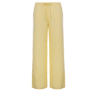 Women's <b>Elastic</b> High <b>Waist</b> Wide Leg Summer Lounge Pants Breathable Lightweight Loose Fit Straight <b>Trousers</b> Street Style Casual - Product Image 6