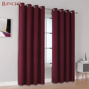 Rideaux occultants modernes en rouge bordeaux fantaisie pour chambre d'hôtel à bas <span class=keywords><strong>prix</strong></span> - Product Image 2