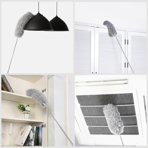 Jesun Vente en gros de plumeaux de nettoyage extensibles en microfibre, lavables, réutilisables, plumeaux rétractables pour le nettoyage - Product Image 3