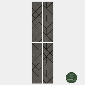 Panel Acústico <span class=keywords><strong>Decorativo</strong></span> de Fibra de Poliéster para Interiores, Insonorizante, Impermeable y de Alta Absorción de Ruido - Product Image 1