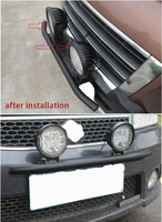 Support de cadre de plaque d'immatriculation avant Support de barre lumineuse LED Support de plaque d'immatriculation Accessoires de voiture