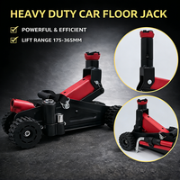 Gato hidráulico todoterreno con ruedas grandes y asiento adicional para camiones, SUVs y ATVs