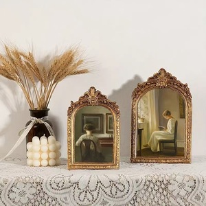 Tùy Chỉnh Nhựa Khung Ảnh Retro Vàng Châu Âu Và Mỹ Treo Tường Khung Gương Bảng Trang Trí - Product Image 5