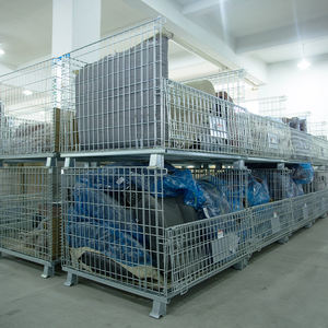 Jigong складной оцинкованный портативный лоток для хранения, металлическая коробка, металлическая проволочная сетка, контейнер, склад, оборудование для хранения грузов - Product Image 4