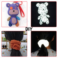 Fil à crocheter en chenille réfléchissant haute visibilité, moelleux, durable et doux pour les grossistes en fil, le bricolage, le tricot et le crochet