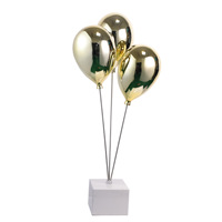 Statue de sculpture moderne nordique pop art, statues abstraites en résine électro-plaquée ballon pour la décoration de la maison et des mariages