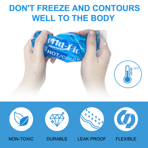 Tái Sử Dụng 4-Gói Gel Lạnh Gói Cho Chấn Thương Linh Hoạt Mềm Túi Nước Đá Cho Đầu Gối Vai Trở Lại-Hot & Lạnh Gói - Product Image 4