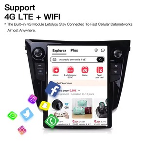 Écran tactile IPS 12,1 pouces, système multimédia automobile plug and play, navigation 4G WiFi pour <span class=keywords><strong>Nissan</strong></span> Xtrail T32 <span class=keywords><strong>Qashqai</strong></span> J11 - Product Image 3