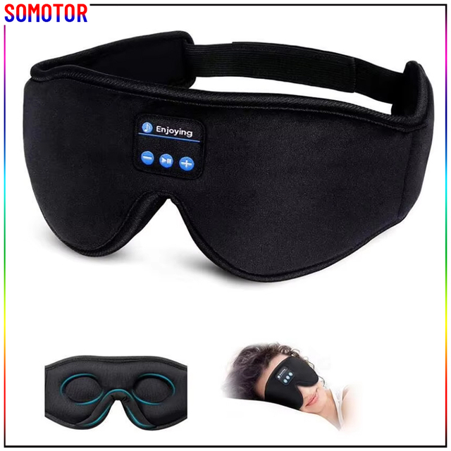 Eye Mask With Wireless Bluetooth Earphone Speakers Cozy Memory Foam3D Sleeping Eye Mask