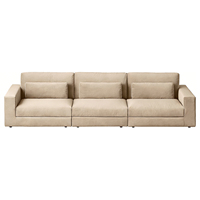 Ensemble de canapés de luxe pour hall d'hôtel cinq étoiles, canapé-lit moderne pour salon de villa, 5 places, en tissu, mobilier commercial