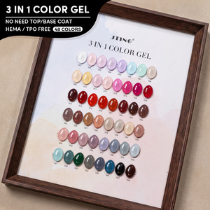 JTING Nouvelle Collection de 48 Couleurs de Vernis Gel Monophase 3-en-1 Sans Nécessité de Couche de Finition/Base Vernis à Ongles Gel Sans TPO/HEMA OEM pour Manucure - Product Image 1