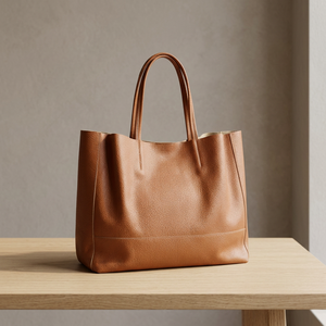 BS INTERNATIONAL Bolsos de Mano de Cuero Genuino Hechos a Mano para Mujer, de Gran Capacidad, con Cierre, Impermeables y Ecológicos - Product Image 1