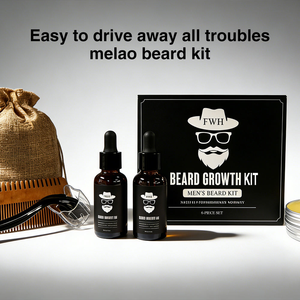 Kit de croissance de <span class=keywords><strong>barbe</strong></span> pour homme OEM personnalisé, ensemble 6 en 1 avec huile à <span class=keywords><strong>barbe</strong></span>, baume, dermaroller, peigne et pochette - Product Image 2