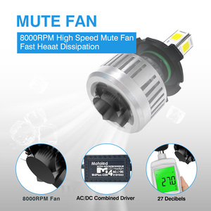 Phare LED de <span class=keywords><strong>moto</strong></span> Motoled 60W 6500K Lampe blanche antibrouillard COB Ampoules LED Phare avant pour projecteurs de <span class=keywords><strong>moto</strong></span> 8-80V - Product Image 5