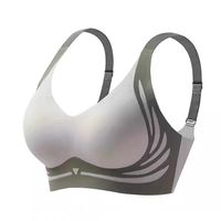 3-M08 # Vente de liquidation à bas prix, soutien-gorge en soie glacée sans couture pour femmes, sans repassage, push-up, anti-affaissement, sous-vêtements pour femmes